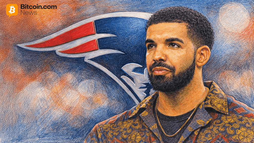 Rap Star Drake Uses Stake to Wager $1M in Bitcoin on Patriots Despite Super Bowl LX Odds