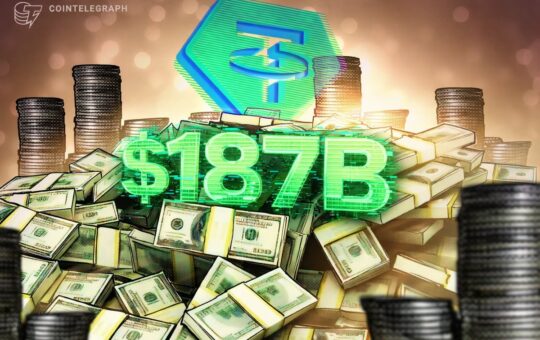 Tether’s USDt Hits $187B in Q4 as Rivals Shrink Amid Crypto Downturn