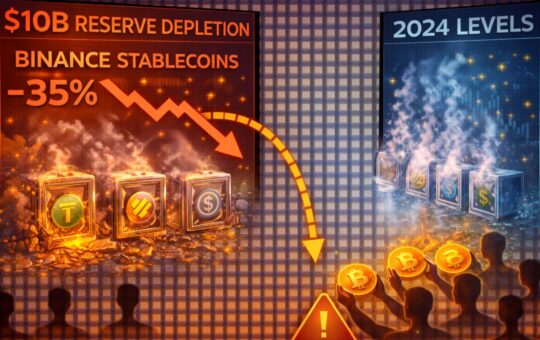 The $10 Billion Vanishing Act: Binance Stablecoin Reserves Evaporate To 2024 Levels As Liquidity Flees The Market
