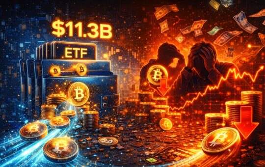 $11.3 Billion Flows Into Bitcoin ETFs In One Month While Retail Sells At A Loss – Details