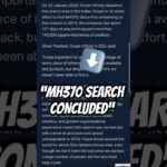 BREAKING NEWS: MH370 SEARCH OVER!