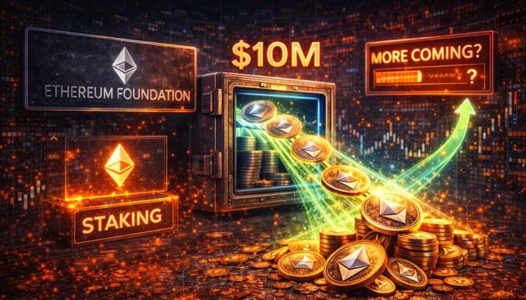 Ethereum Foundation Moves $10M ETH After First-Ever Staking — More Coming?