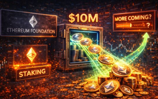 Ethereum Foundation Moves $10M ETH After First-Ever Staking — More Coming?