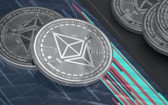 Picture of Ethereum coins