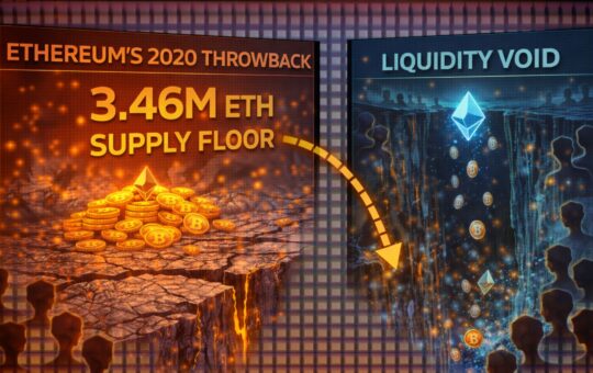 Ethereum’s 2020 Throwback: How A 3.46M ETH Supply Floor Creates A Liquidity Void