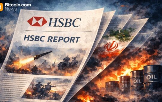 HSBC Says Lasting Iran Conflict Would Boost Oil, Gold, USD and Hurt Equities