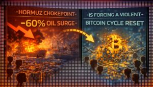 Hormuz Chokepoint: Why A 60% Oil Surge Is Forcing A Violent Bitcoin Cycle Reset