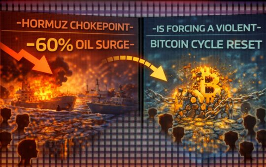 Hormuz Chokepoint: Why A 60% Oil Surge Is Forcing A Violent Bitcoin Cycle Reset
