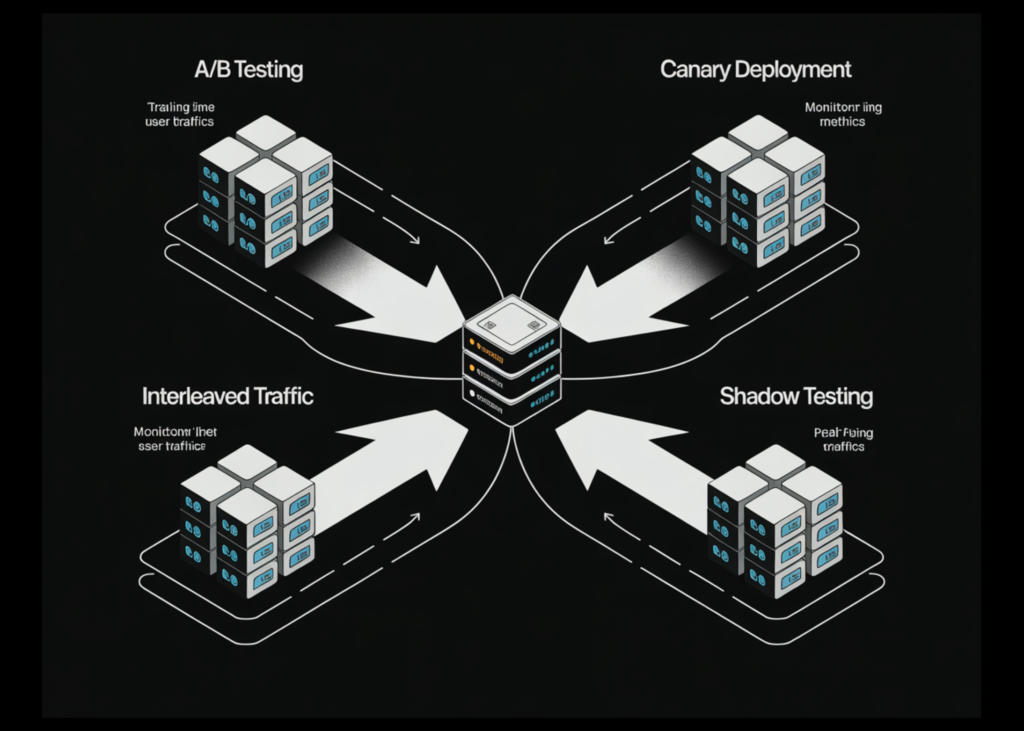 Safely Deploying ML Models to Production: Four Controlled Strategies (A/B, Canary, Interleaved, Shadow Testing)
