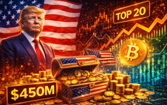 Trump-Backed American Bitcoin Accumulates $450M BTC, Enters Top 20 Treasury Holders