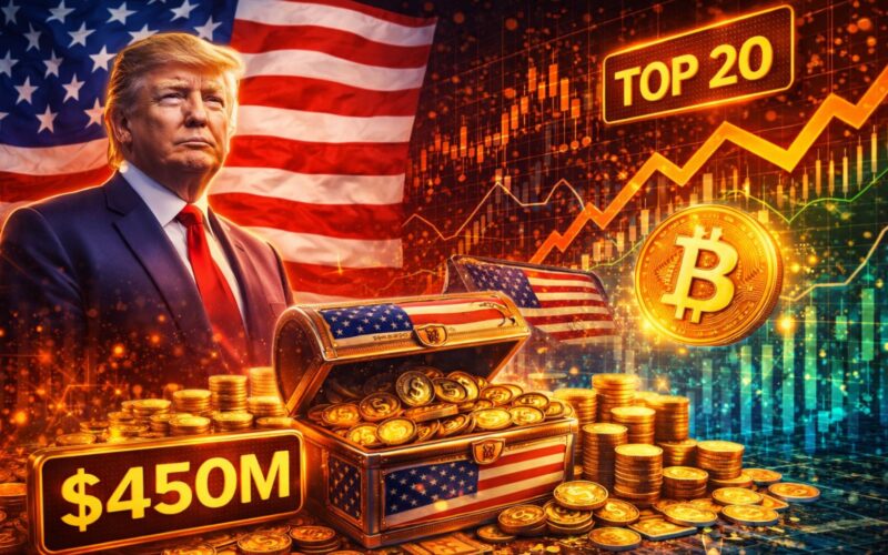 Trump-Backed American Bitcoin Accumulates $450M BTC, Enters Top 20 Treasury Holders