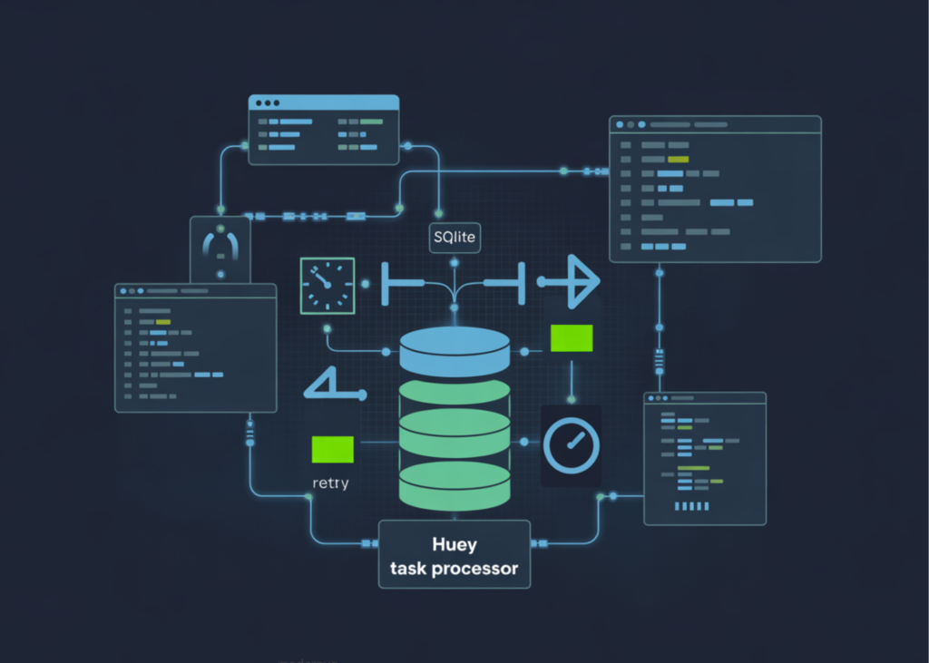 A Coding Guide to Build a Production-Grade Background Task Processing System Using Huey with SQLite, Scheduling, Retries, Pipelines, and Concurrency Control