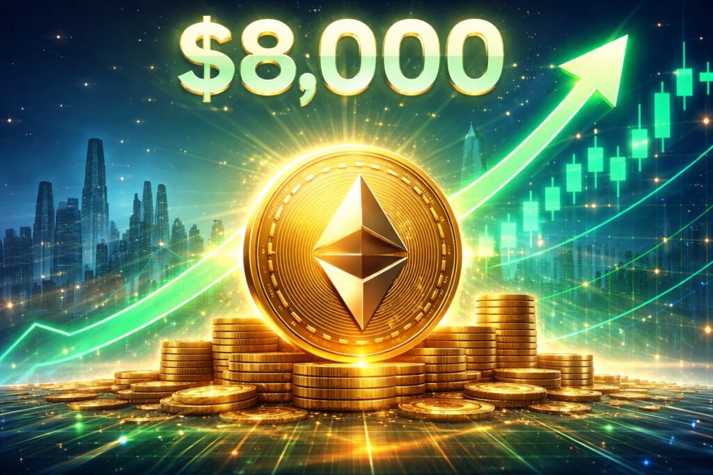 Ethereum surge in a futuristic world