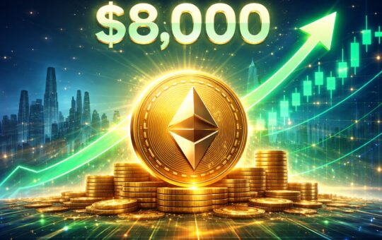 Ethereum surge in a futuristic world