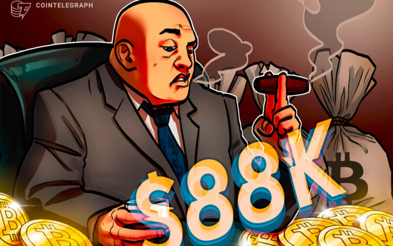 BTC Targets $88K As Exchange Inflows Drop Under $3 Billion
