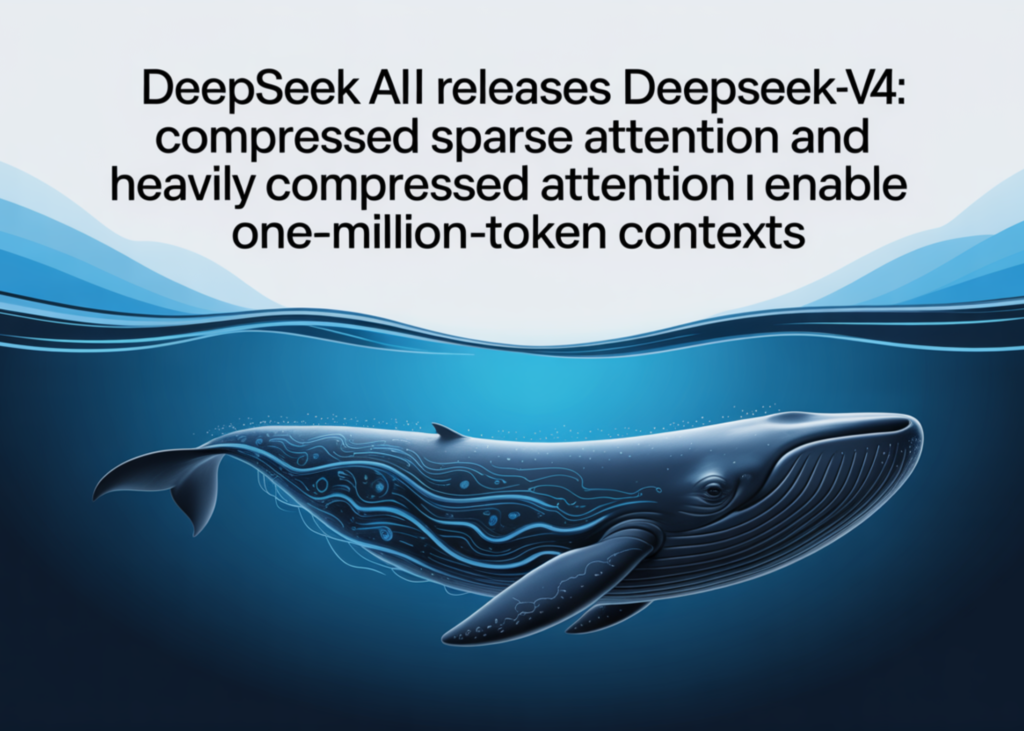 DeepSeek AI Releases DeepSeek-V4: Compressed Sparse Attention and Heavily Compressed Attention Enable One-Million-Token Contexts