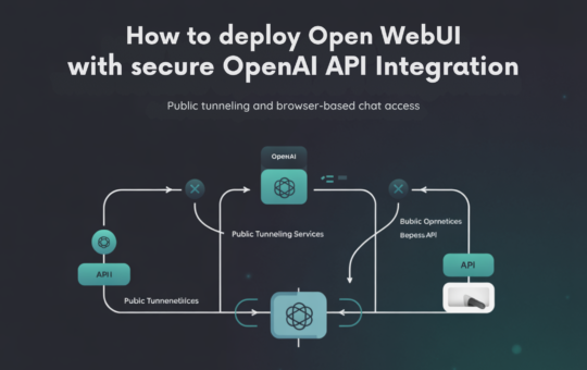How to Deploy Open WebUI with Secure OpenAI API Integration, Public Tunneling, and Browser-Based Chat Access