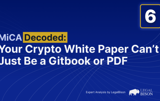 Your Crypto White Paper Can’t Just Be a Gitbook or PDF – Legal Bitcoin News