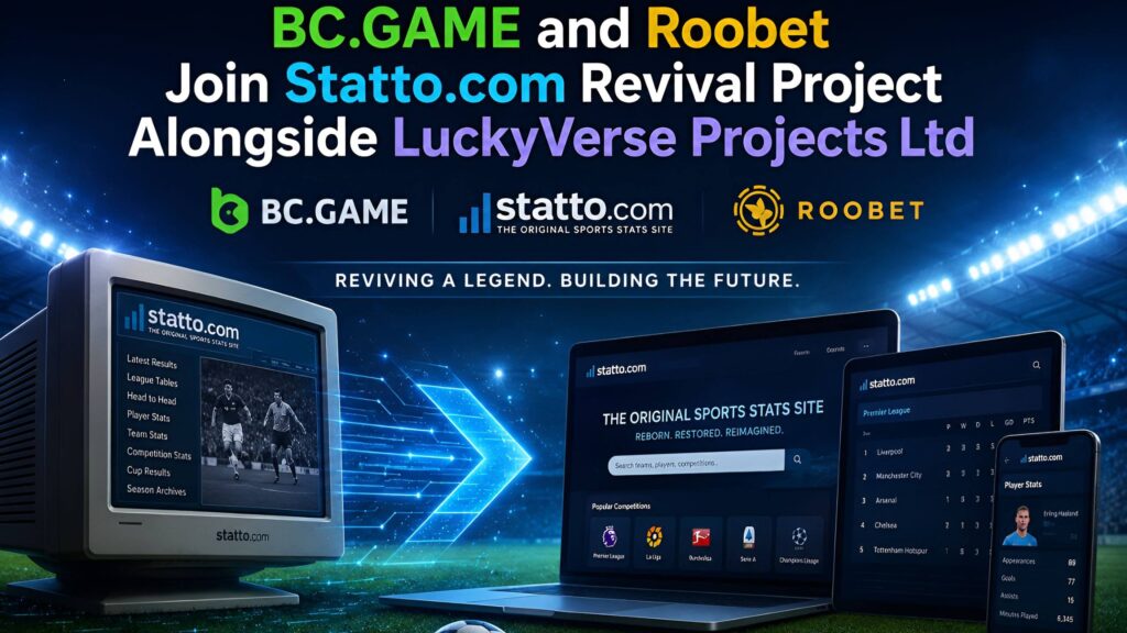 BC.GAME and Roobet Join Statto.com Revival Project Alongside LuckyVerse Projects Ltd