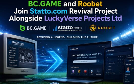 BC.GAME and Roobet Join Statto.com Revival Project Alongside LuckyVerse Projects Ltd