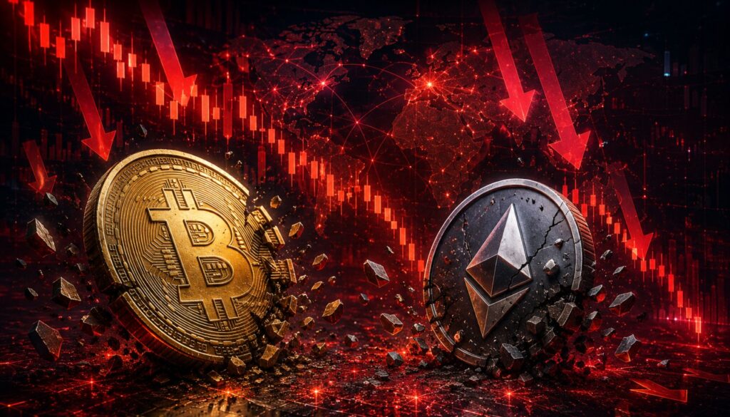 Bitcoin And Ethereum Hit By $2.2B In Sell Pressure: Analyst Explains Coordinated Market Selloff
