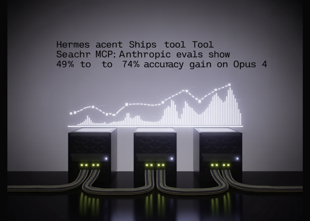 Hermes Agent Ships Tool Search for MCP: Anthropic Evals Show 49% to 74% Accuracy Gain on Opus 4