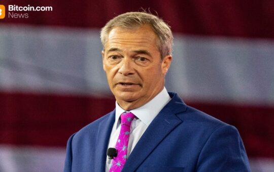 Reform UK’s Nigel Farage Faces Scrutiny After $6.3M Payment From Crypto Investor