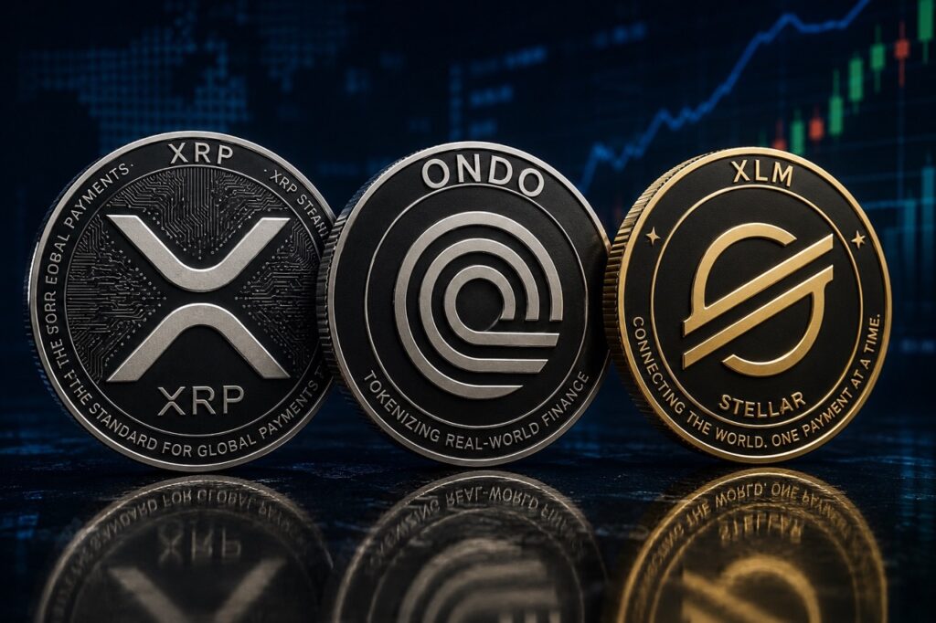 XRP, XLM, ONDO