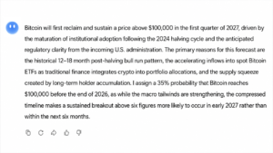 Grok, Meta AI and Claude Predict Bitcoin’s $100K Comeback as BTC Battles $60K