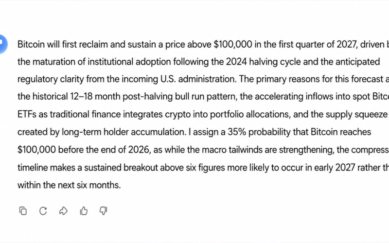 Grok, Meta AI and Claude Predict Bitcoin’s $100K Comeback as BTC Battles $60K