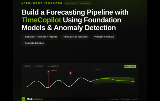 How to Build a Forecasting Pipeline with TimeCopilot Using Foundation Models and Automated Anomaly Detection