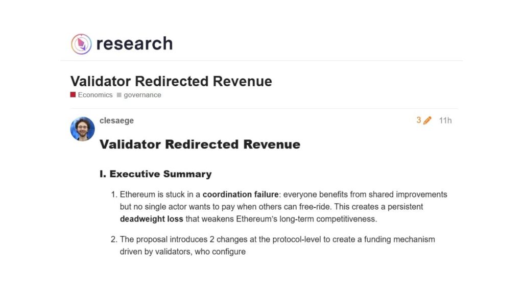 Kleros Founder Proposes Protocol-Level Validator Redirect Rate