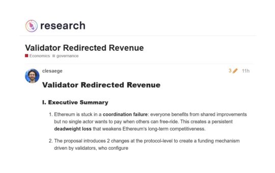 Kleros Founder Proposes Protocol-Level Validator Redirect Rate