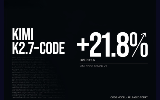 Moonshot AI Releases Kimi K2.7-Code: a Coding Model Reporting +21.8% on Kimi Code Bench v2 Over K2.6