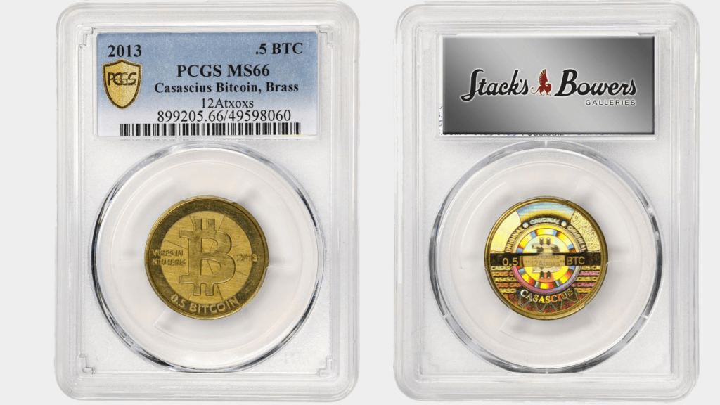 Stack's Bowers Auctions Funded 0.5 Bitcoin Casascius Token From America's 237th Birthday – Bitcoin News
