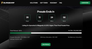 SurgeXRP Presale Accelerates Following XRP Upgrade News, 30% of Soft Cap Filled Before RWA Platform Debut