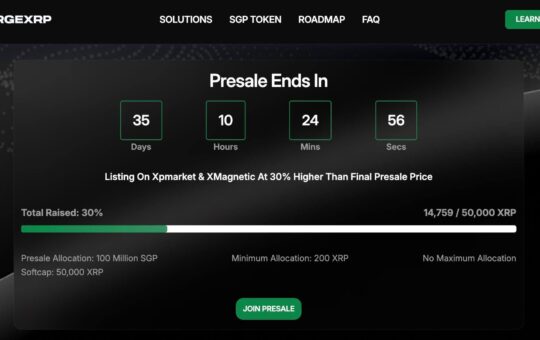 SurgeXRP Presale Accelerates Following XRP Upgrade News, 30% of Soft Cap Filled Before RWA Platform Debut