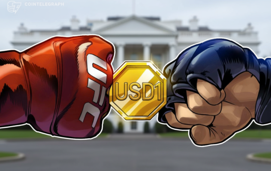 Trump crypto company's USD1 stablecoins backing UFC event bonuses