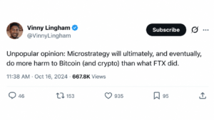 Vinny Lingham Predicted Saylor Would Hurt Bitcoin More Than FTX. Now He's Explaining Why – Bitcoin News