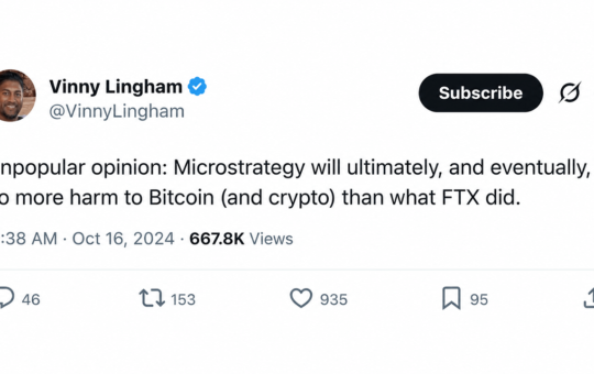 Vinny Lingham Predicted Saylor Would Hurt Bitcoin More Than FTX. Now He's Explaining Why – Bitcoin News