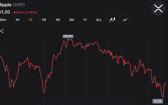 XRP Drops to $1.188 YTD Low as Traders Absorb $14M Blow From Liquidation Wave