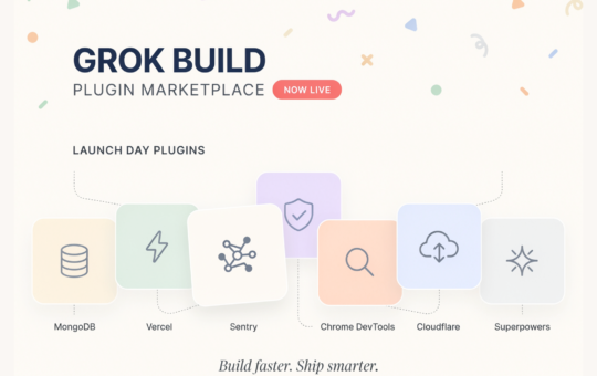 xAI Ships Grok Build Plugin Marketplace With MongoDB, Vercel, Sentry, Chrome DevTools, Cloudflare, and Superpowers Plugins at Launch