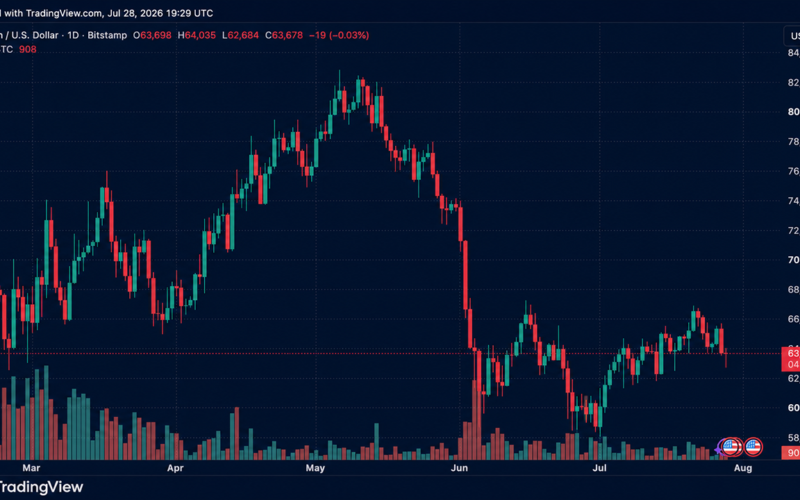 $134M in Bitcoin Longs Vaporized as BTC Breaks Below $63K Ahead of Fed Showdown