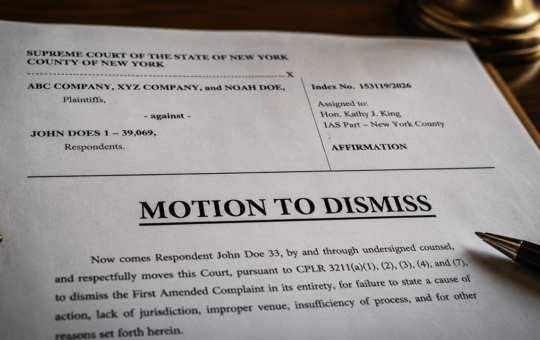 $293B Bitcoin 'Noah Doe' Lawsuit Faces Major Test After First Wallet Holder Files Motion to Dismiss