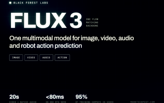 Black Forest Labs Releases FLUX 3: A Multimodal Flow Model for Image, Video, Audio and Robot Action Prediction