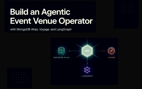 Build an Agentic Event Venue Operator with MongoDB Atlas, Voyage, and LangGraph
