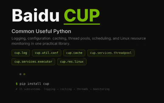 CUP (Common Useful Python): Building Reliable Python Workflows with Baidu's Utility Toolkit