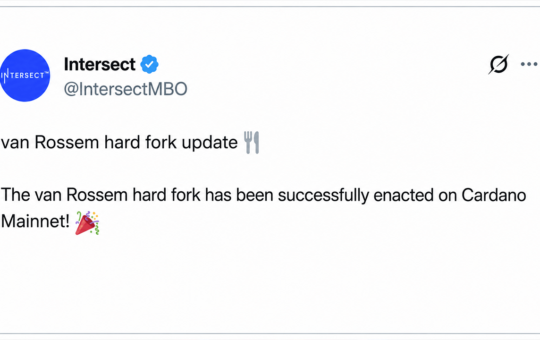 Cardano Triggers First Fully Onchain Governed Hard Fork in Network History