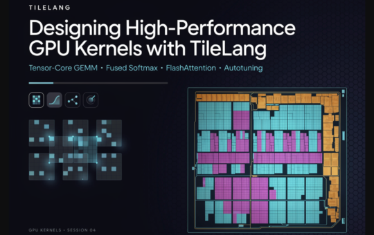 Designing High-Performance GPU Kernels with TileLang: Tensor-Core GEMM, Fused Softmax, FlashAttention, and Autotuning