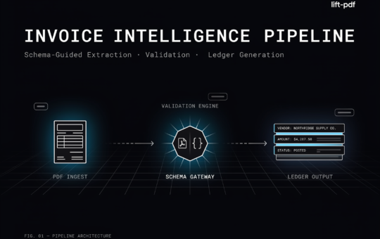 Designing a Schema-Guided Invoice Intelligence Pipeline with lift-pdf for Accounts-Payable Extraction, Validation, and Ledger Generation